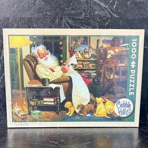 COBBLE HILL Tom Newsom “Santa’s List" 1000 Pieces Puzle
